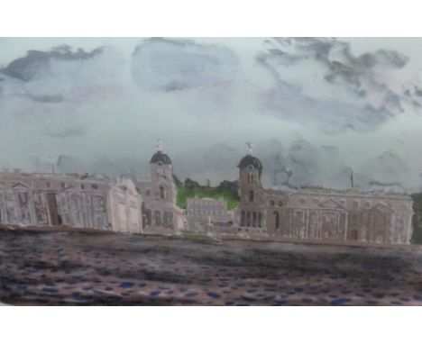 * Patrick Procktor RA (British, 1936-2003), Greenwich, lithograph, signed and numbered 38/75, 53cm x 78cm.  
Vat on the hamme