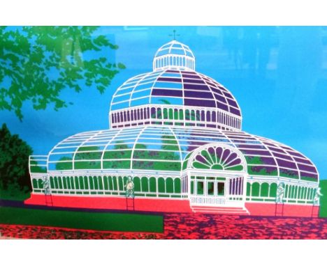 * Geoffrey Elliott (British, 1935 -), The Palm House, Sefton Park, Liverpool, lithograph, signed, inscribed and numbered 47/5
