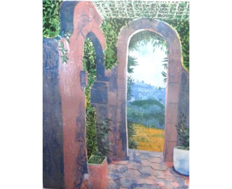 * Patrick Procktor RA (British, 1936-2003), Corfu, lithograph, signed and numbered 38/75, 71cm x 54.5cm.  
Vat on the hammer 