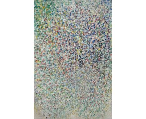 * Elsa Vaudrey (British, 1905-1990), First Image, acrylic on hardboard, 121.5cm x 182cm.
Vat on the hammer  DDS
V200-470