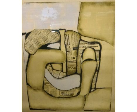 * Conrad Marca-Relli (American, 1913-2000), Lit 1/73, lithograph, signed, dated '73 and numbered 23/90, 65cm x 51cm.  
Vat on