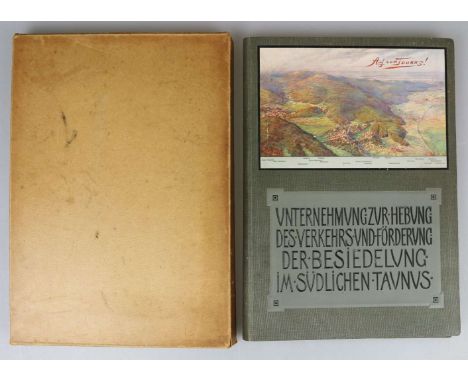 Landrat von Marx, Auf zum Taunus. Unternehmungen zur Hebung des Verkehrs und Förderung der Besiedelung im südlichen Taunus. V