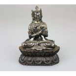 Vajrasattva, Buddha der Reinheit, Silber, Tibet, wohl 19. Jh.