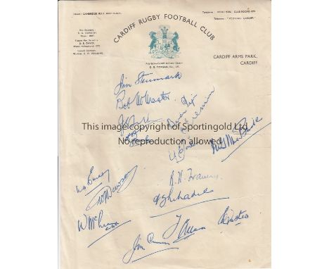 WELSH RUGBY   Collection of menus , tickets etc relating to Welsh Rugby including menus for Wales v Scotland 1974 and 76, Wal
