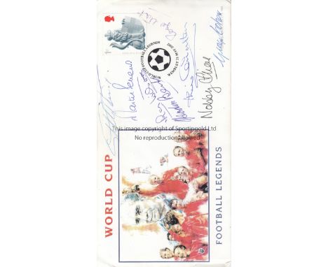 ENGLAND 1966 WORLD CUP AUTOGRAPHS      A World Cup Football Legends first day cover 21/5/2002 signed by Geoff Hurst, Ray Wils