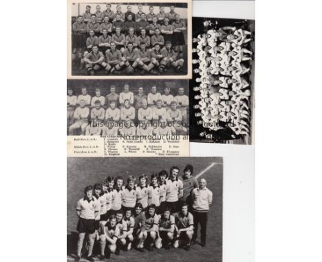 WOLVES   Ten Wolves teamgroups, some postcards 51/2, 58/9, 63/4, two Fleetway cards 58/9 and 59/60, Daily Express postcard (l