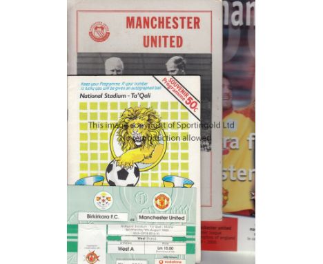 MALTA - MAN UTD   Six items  relating to Malta and Manchester United. Includes rare Man Utd Malta Supporters Club magazine  1