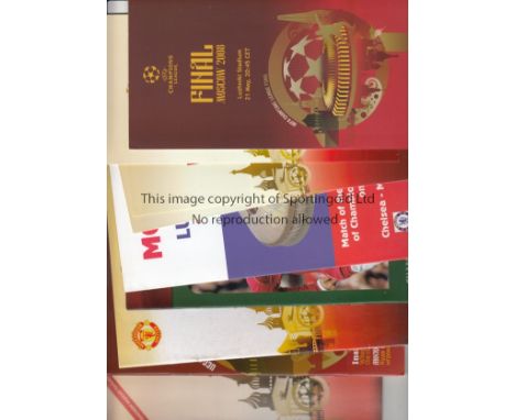 2008 CHAMPIONS LEAGUE FINAL     Nine different booklets, pamphlets issued to supporters at 2008 Champions League Final in Mos