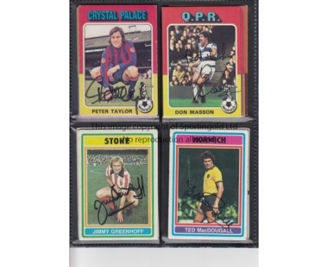 SIGNED TOPPS CARDS       83 Signed Topps trading cards from their 1976, 1977, 1978 and 1979 sets including Peters, Todd, MacD