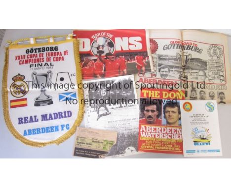 ABERDEEN ECWC 1983   A collection of memorabilia from Aberdeen's triumphant European Cup Winners' Cup campaign in 1982/83 to 