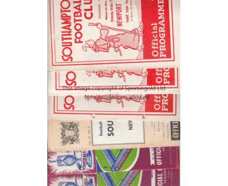 LEAGUE CUP 1960/1 PROGRAMMES     Eleven programmes in the first season of the League Cup including 3 Southampton homes v. New