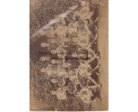 BOURNEMOUTH 1890s.  Large matted photograph of two teams in a large teamgroup, 1890s, Bournemouth Area., not known if it was 