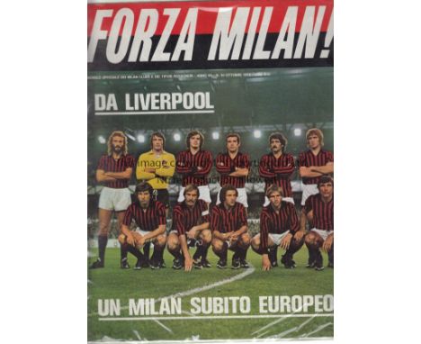 1975 UEFA CUP               AC Milan v Everton (2nd Leg) played 1 October 1975 at the San Siro, Milan. Official AC Milan ''Fo