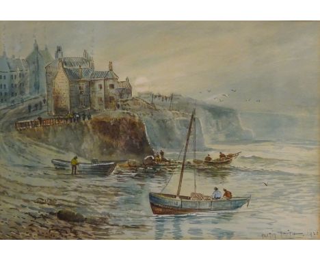 Robin Hood's Bay, early 20th century watercolour signed and dated 1920 by Austin Smith 23.5cm x 34.5cm   Condition Report   C