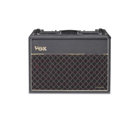 Rory Gallagher: A Vox AC-30 Twin Top Boost Amplifier,Serial no. 222328 on sticker, black tolex, control panel with marked set