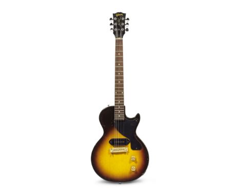 Rory Gallagher: A Gibson Les Paul Junior Electric Guitar,1958,Serial no. 84374 to back of headstock, single-cutaway slab maho