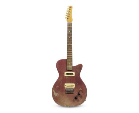 Rory Gallagher: A Silvertone 1360 Electric Guitar,1960,Single-cut body with purple finish, non-original volume knobs, with vi