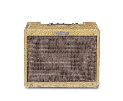 Rory Gallagher: A Fender Deluxe Amplifier,1950s,Serial no. D04961 inscribed on maker's label, Tweed combo, Jensen Special Des