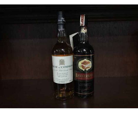 BANNERMANS 'HEART OF THE MALT'
Blended Malt Scotch Whisky. 
75cl, 40% volume. 
HOUSE OF COMMONS 8 YEAR OLD
Blended Malt Scotc