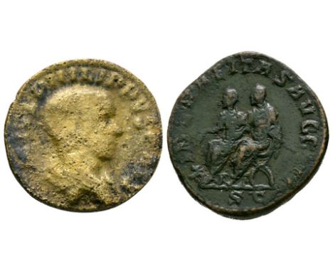 244-249 and 245-261 AD. Rome mint, Philip I. Obv: IMP M IVL PHILIPPVS AVG legend with laureate and draped bust right. Rev: LI