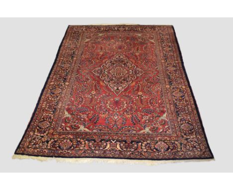 Lillihan carpet, north west Persia, circa 1930s-40s, 11ft. 8in. X 8ft. 3in. 3.56m. X 2.51m. Very slight wear in places. Light