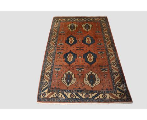 Bakhshaish-design carpet, modern production,  10ft. 9in. X 6ft. 11in. 3.28m. X 2.11m. Old moth damage to lower right corner a