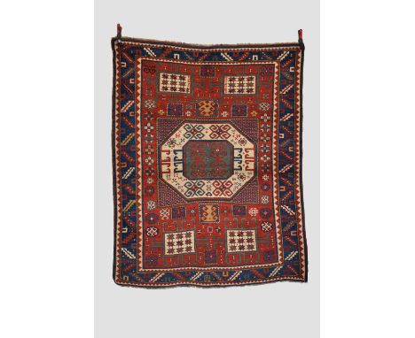 Good Karachov Kazak rug, south west Caucasus, first half 20th century, 6ft. 9in. X 5ft. 5in. 2.05m. X 1.65m. Very slight wear