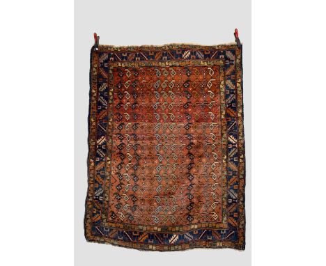 Erivan boteh rug, Armenia, central Caucasus, early 20th century, 5ft. 9in. X 4ft. 5in. 1.75m. X 1.35m. Slight even wear; slig