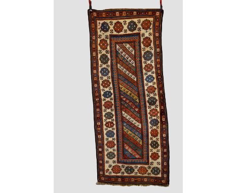 Talish long rug, south east Caucasus, late 19th/early 20th century, 8ft. 2in. X 3ft. 5in. 2.49m.x 1.04m. Overall even wear; s