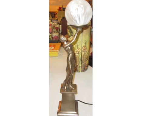 An Art Deco-style lamp