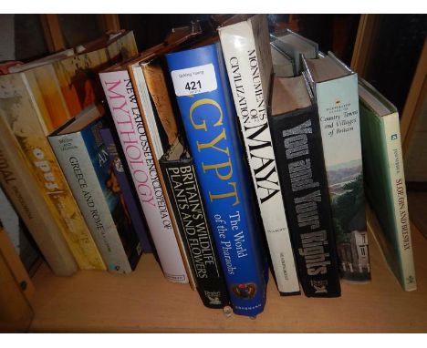 Various books, mainly reference, (1 shelf).