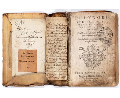 [Polydore Vergil], Polydori Vergilii Urbinatis De rerum inventoribus libri octo. Eiusdem in orationem dominicam commentariolu