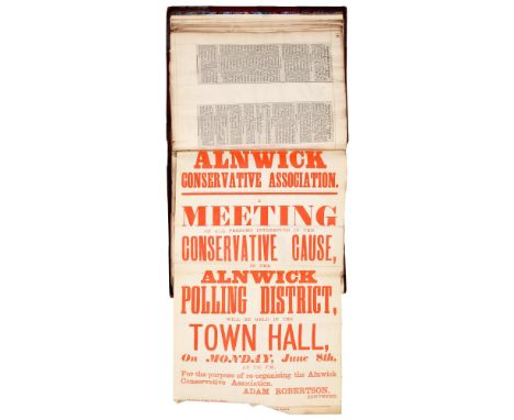 Northumberland. Alnwick&nbsp; Board of Guardians, 1884-91, a Victorian collection of earlier and contemporary ephemera, appro