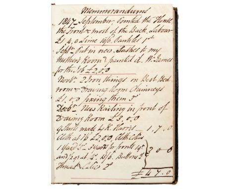 Wales. The Reverend Francis Taynton (1799-1869/70),&nbsp;his manuscript pocket book cum diary, records and extracts dated fro