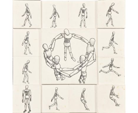 Derek Carruthers (1935-2021) - Egyptian Treasure; Untitled (lay figures),&nbsp;two, wood and mixed media on panel or superimp
