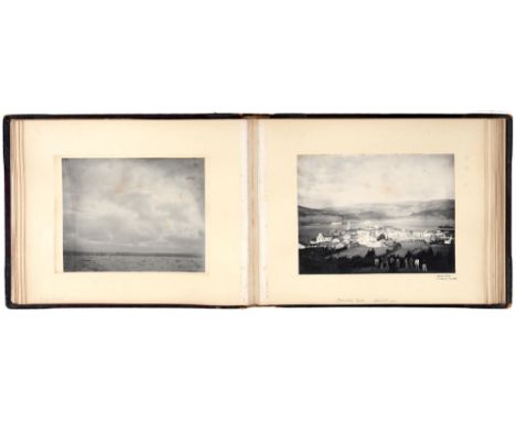 The Cruise of the S.Y. "Calamara", 1899, a late Victorian album of 42 monochrome photographs, illustrating the private yacht'
