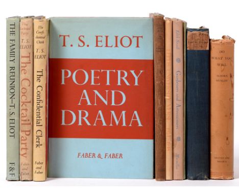 Modern Firsts. Eliot (T.S.), Poetry and Drama,&nbsp;first edition, London: Faber &amp; Faber Ltd, 1951, original publisher's 