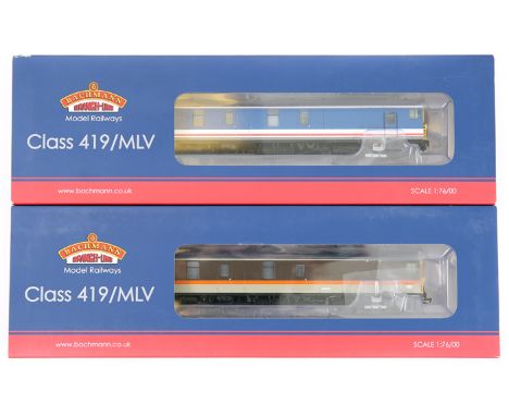 2 Bachmann Model Railways OO gauge class 419/MLV (Motor Luggage Van). One a BR ‘Jaffa-Cake’ two tone grey (31-269) and the ot