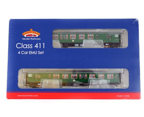 A Bachmann Model Railways OO class 411 4 Car EMU Set (31-425). Comprising a late Southern Region 4CEP multiple unit in BR Sou