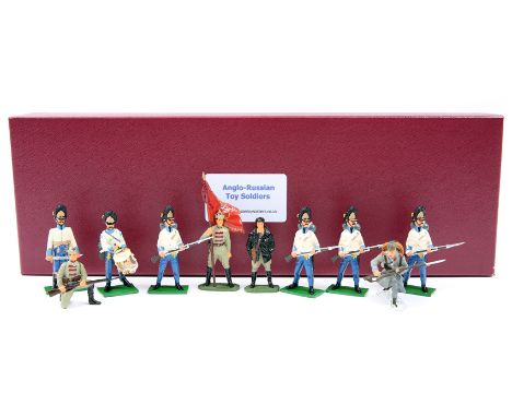 4 Anglo Russian Toy Soldier Company (A.R.T.S.) model soldier figures. Set 1 German Infantry 1914 6 soldiers - Officer and 5 s