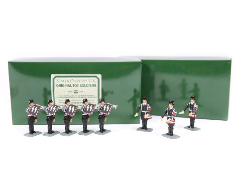 2 King & Country sets. Leibstandarte – LAH6 1 of 2 and 2 of 2 – 11 Piece Band formed of 6 players and 5 players (as boxed). A