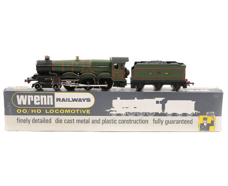 Wrenn Railways OO gauge GW Castle class 4-6-0 tender locomotive ‘Devizes Castle’ (W2222). RN 7002 in lined Brunswick green. B