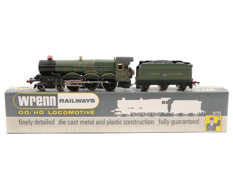 Wrenn Railways OO gauge Castle GW class 4-6-0 tender locomotive ‘Clun Castle’ (W2247). RN 7029 in lined Brunswick green liver