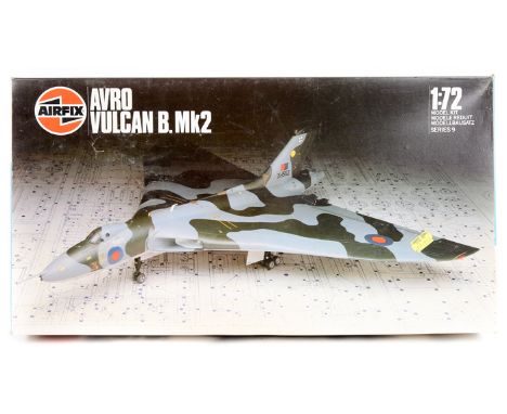 A scarce Airfix 1:72 scale AVRO Vulcan Bomber. An unmade kit still sealed in its packing, with instructions. Boxed minor wear