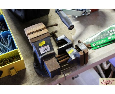 A Record vice and a Record bench vice