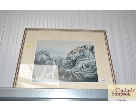 William Blake framed print "God judging Adam"`