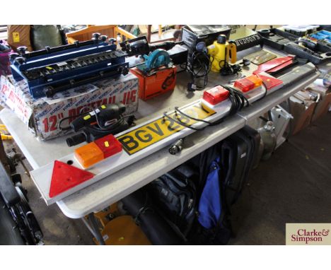 A trailer light board