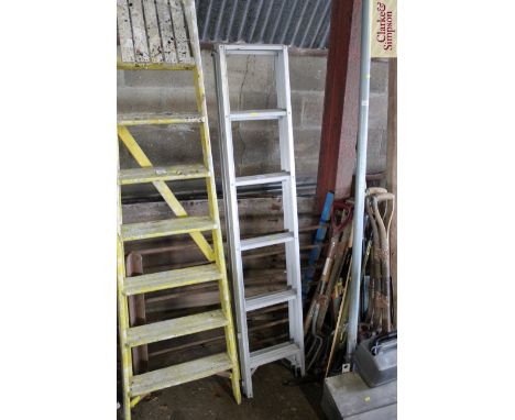 An aluminium ladder
