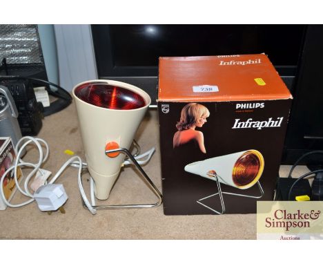 A Philips InfraPhil lamp