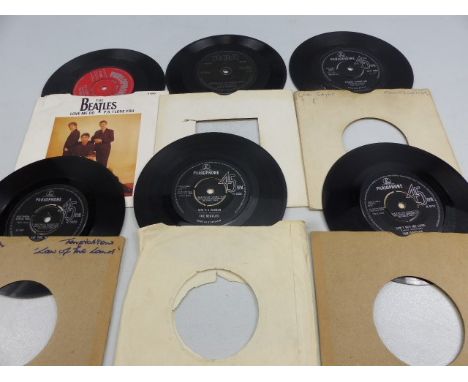 Selection of 45's to include The Beatles 'Love me Do' with red label, along with some others